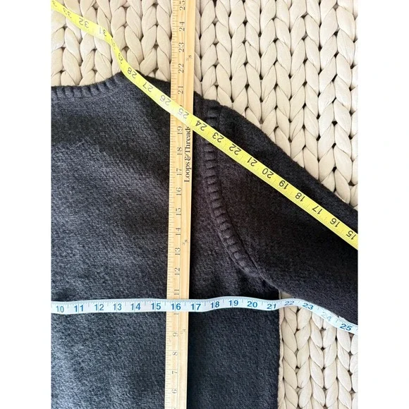 A Loves A Black Knit Lady Jacket Cardigan Jewel Buttons Old Money Chanel Style - Picture 3 of 6